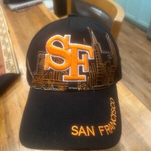 Black and Orange San Francisco Cap